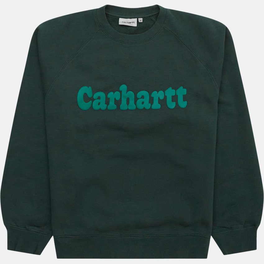 Carhartt WIP Sweatshirts BUBBLES SWEATSHIRT I032459 DISCOVERY GREEN